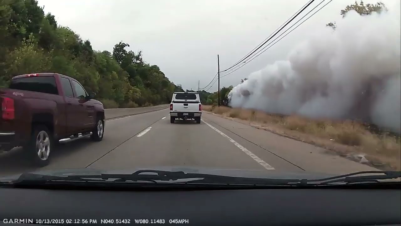 Norfolk Southern Turbo Failure on Dash Cam